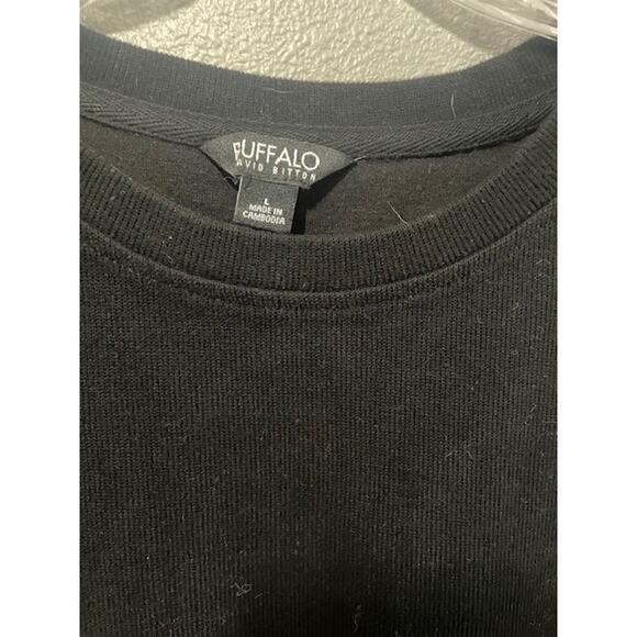 Buffalo David Britton Women's Size Large Black Crewneck Sweater‎ - Picture 2 of 4